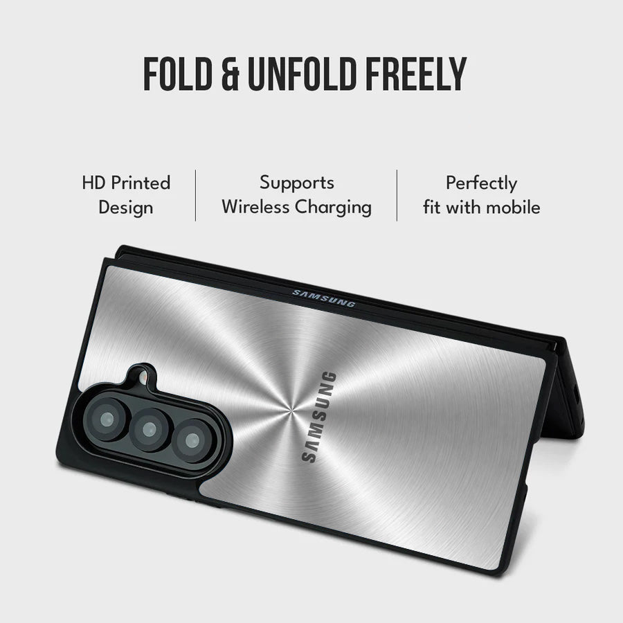 Galaxy S Series - Futuristic Silver Line Case