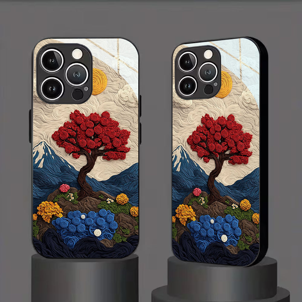 Scarlet Bloom Aesthetic Case