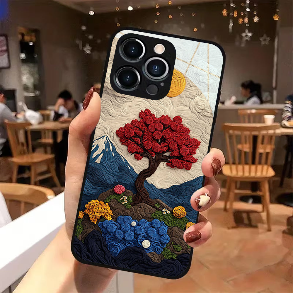 Scarlet Bloom Aesthetic Case