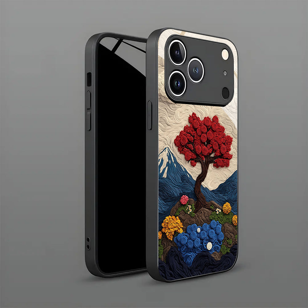 Scarlet Bloom Aesthetic Case