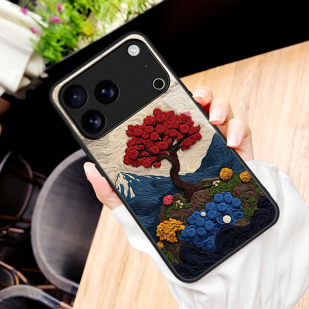 Scarlet Bloom Aesthetic Case