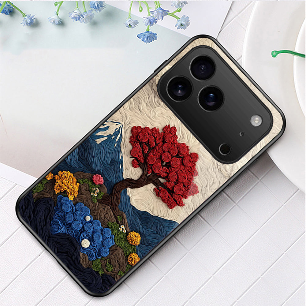 Scarlet Bloom Aesthetic Case