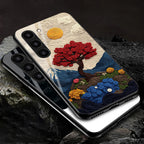 Galaxy S Series - Scarlet Bloom Aesthetic Case