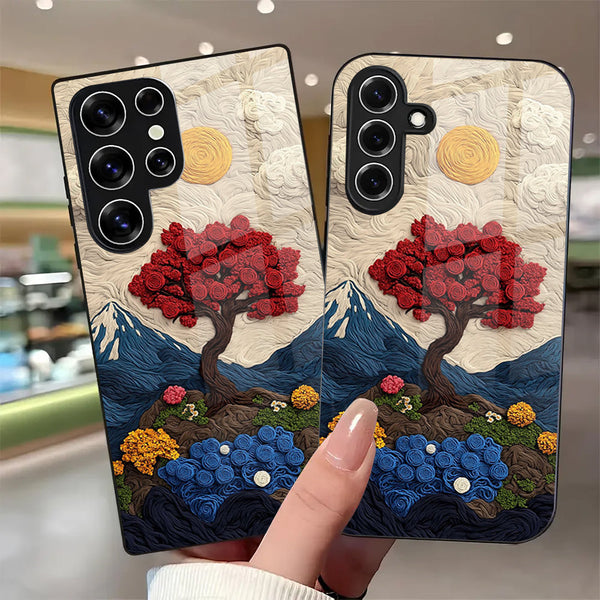 Galaxy S Series - Scarlet Bloom Aesthetic Case