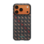 Crimson Houndstooth Texture Case
