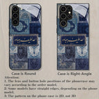 Galaxy S Series - Blue Carpet Collage Pattern Case