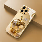 iPhone Series - Luxurious Gold Gemstone Case