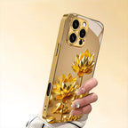 Golden Lotus Electroplated Case
