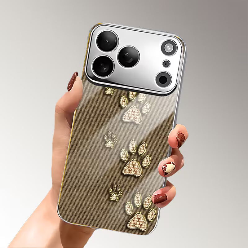 Cute Golden Paw Print Case