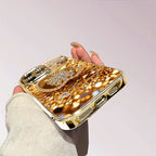 SnowFlake Gold Glass Case