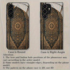 Galaxy S Series - Exquisite Carved Blue Pattern Case