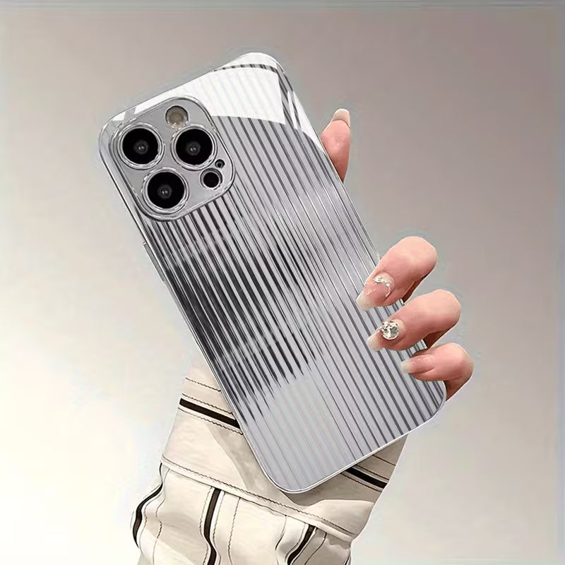 Vertical Stripe Electroplated Case