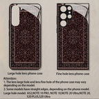 Galaxy S Series - Vintage Pattern Black Border Glass Case