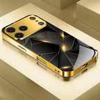 A Luxurious Black And Golden Artistic Textured Case