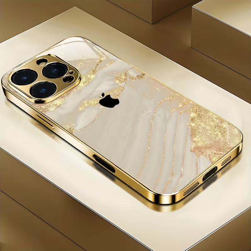 Gold Plated Glass Case