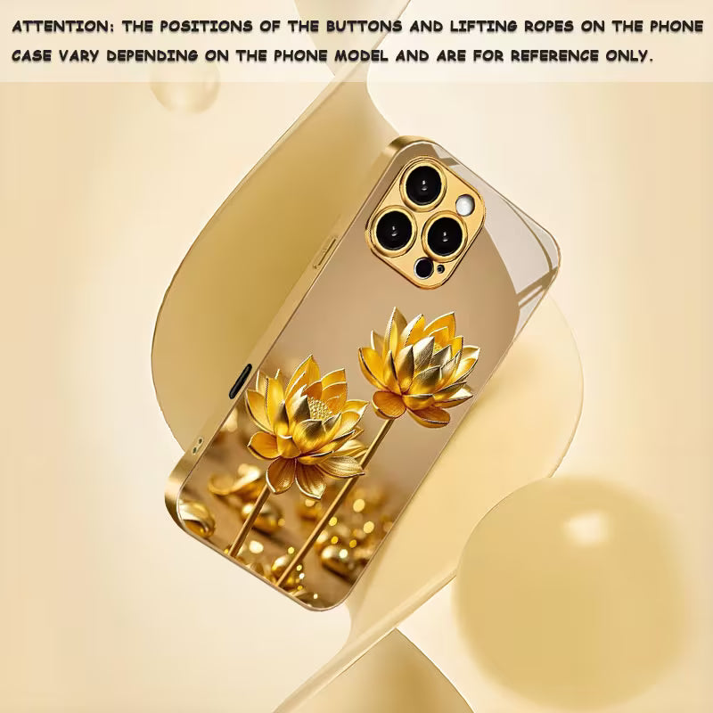 Golden Lotus Electroplated Case
