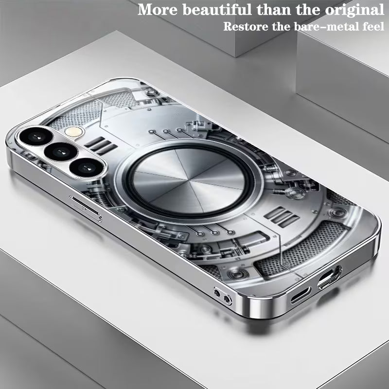 Mechanical Metal Ring Pattern Case