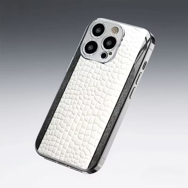 Crocodile Pattern Electroplated Case
