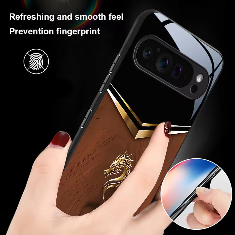 Google Pixel -  Stylish Dragon Head Grain Pattern Case