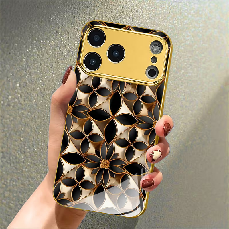 Golden Patterned Electroplated Case