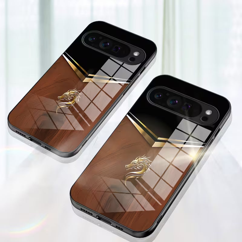 Google Pixel -  Stylish Dragon Head Grain Pattern Case