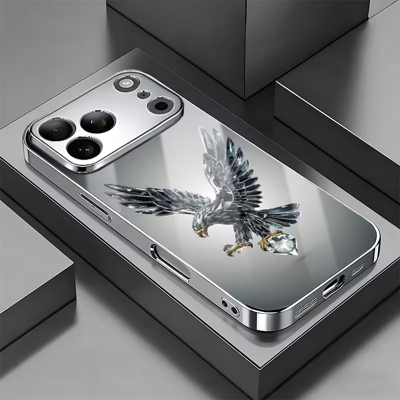Luxury Crystal Eagle Pattern Glass Case
