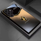 Galaxy S Series - Golden Brown Horse Emblem HD Pattern Case