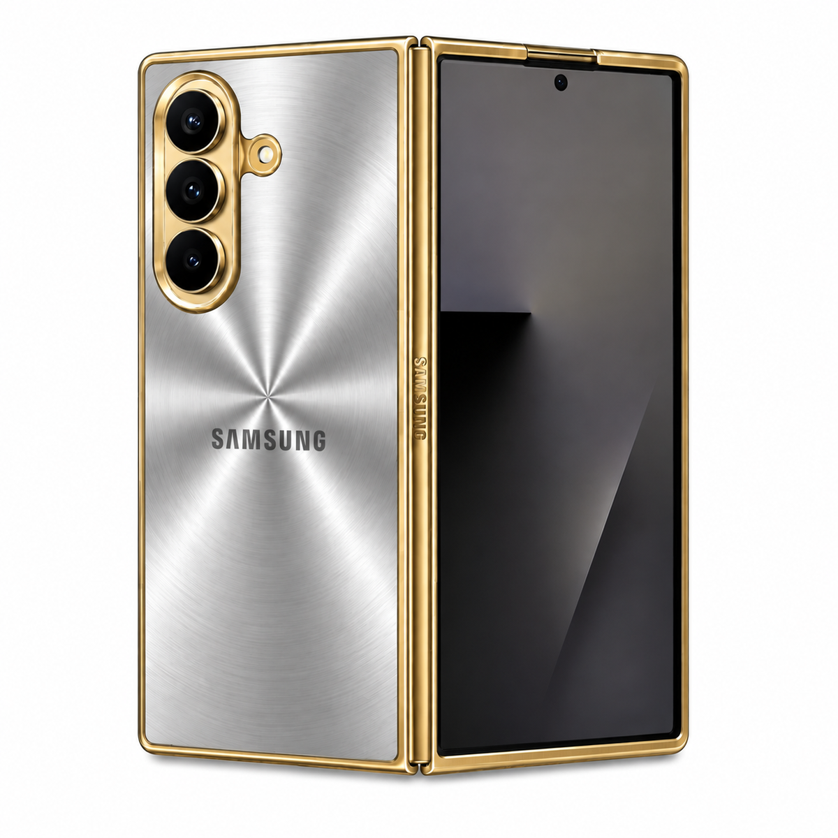 Galaxy S Series - Futuristic Silver Line Case