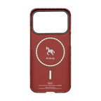Crimson Houndstooth Texture Case