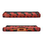 Crimson Houndstooth Texture Case
