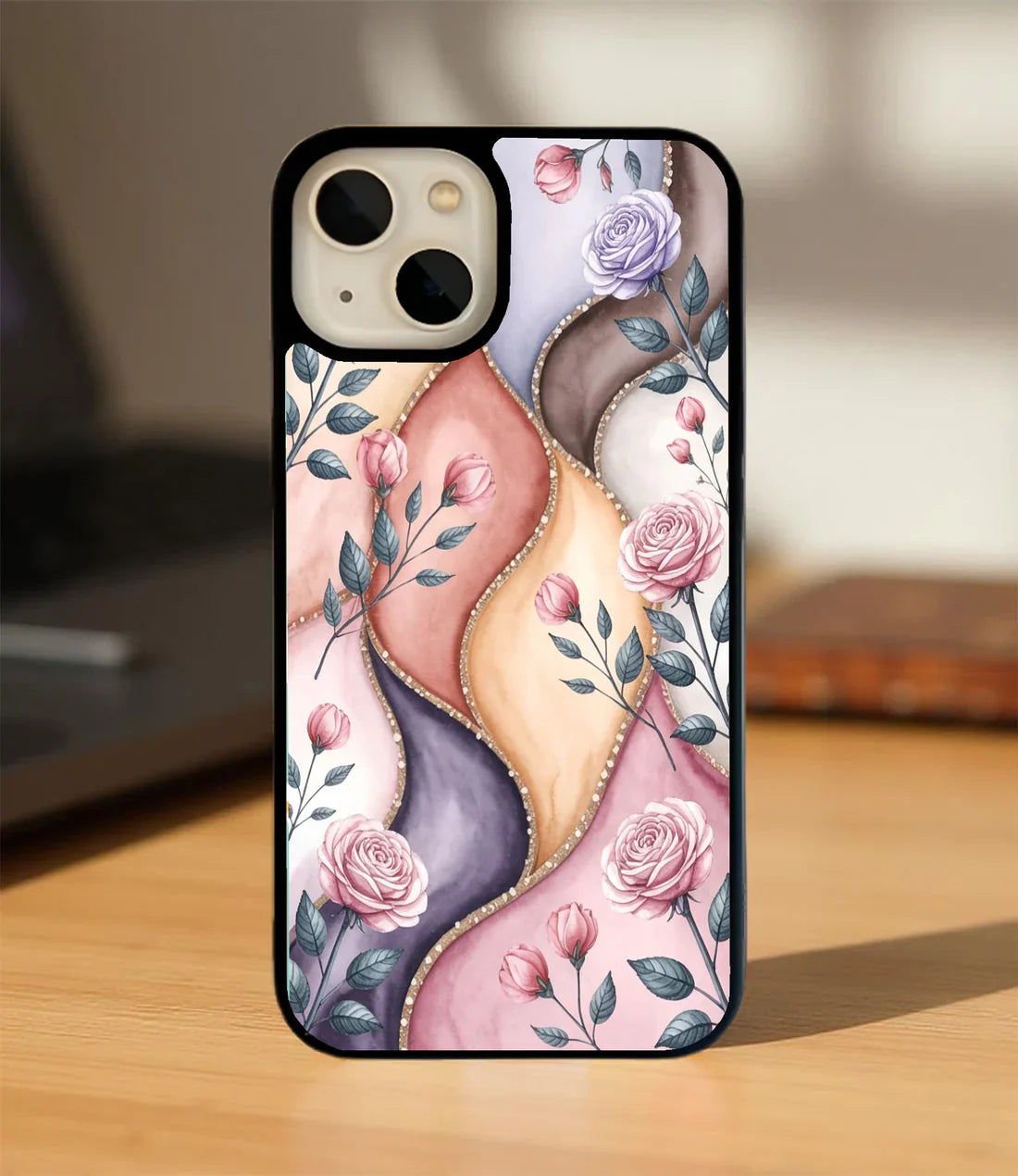 Rose Bloom Serenity Glass Case