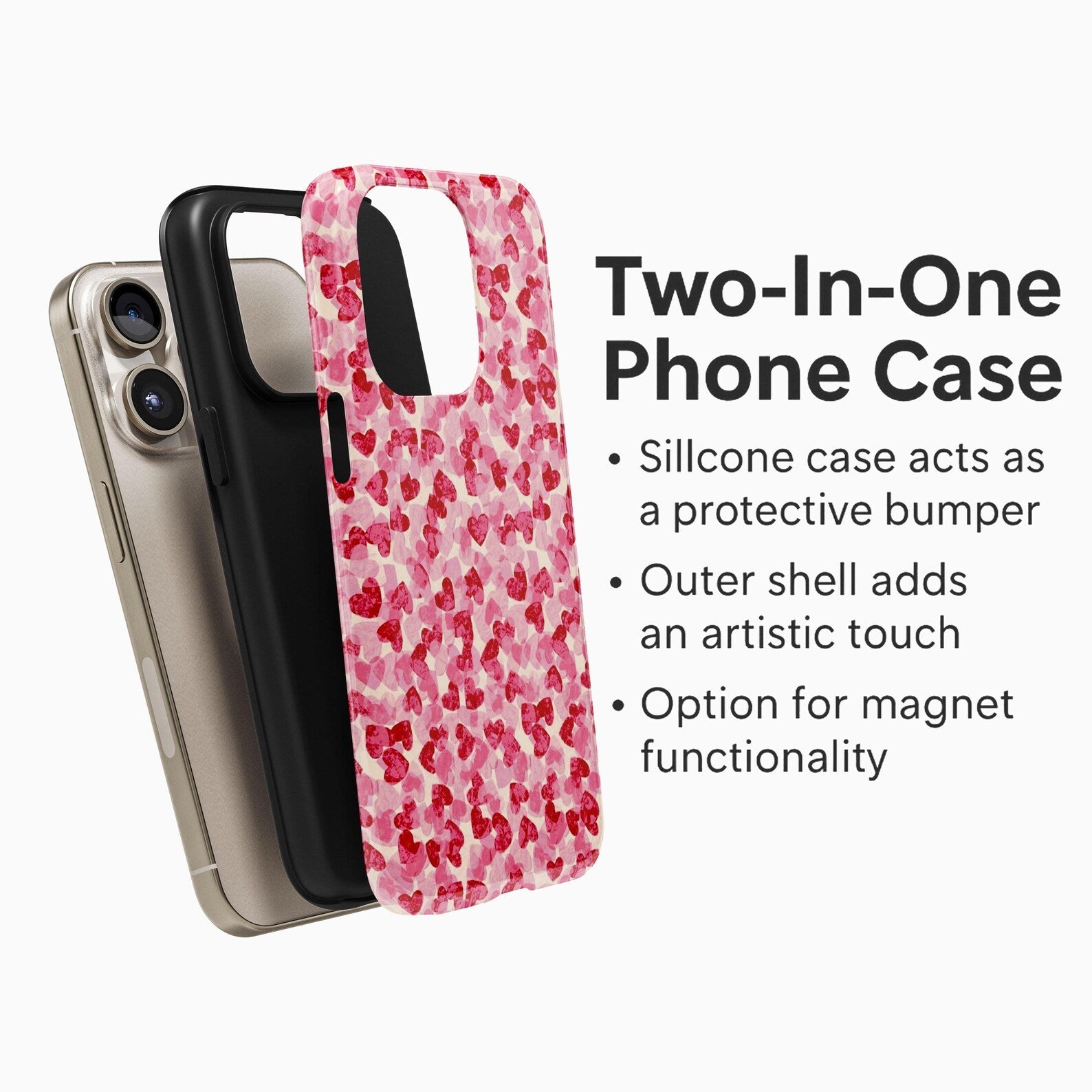 Little Heart Pattern Case