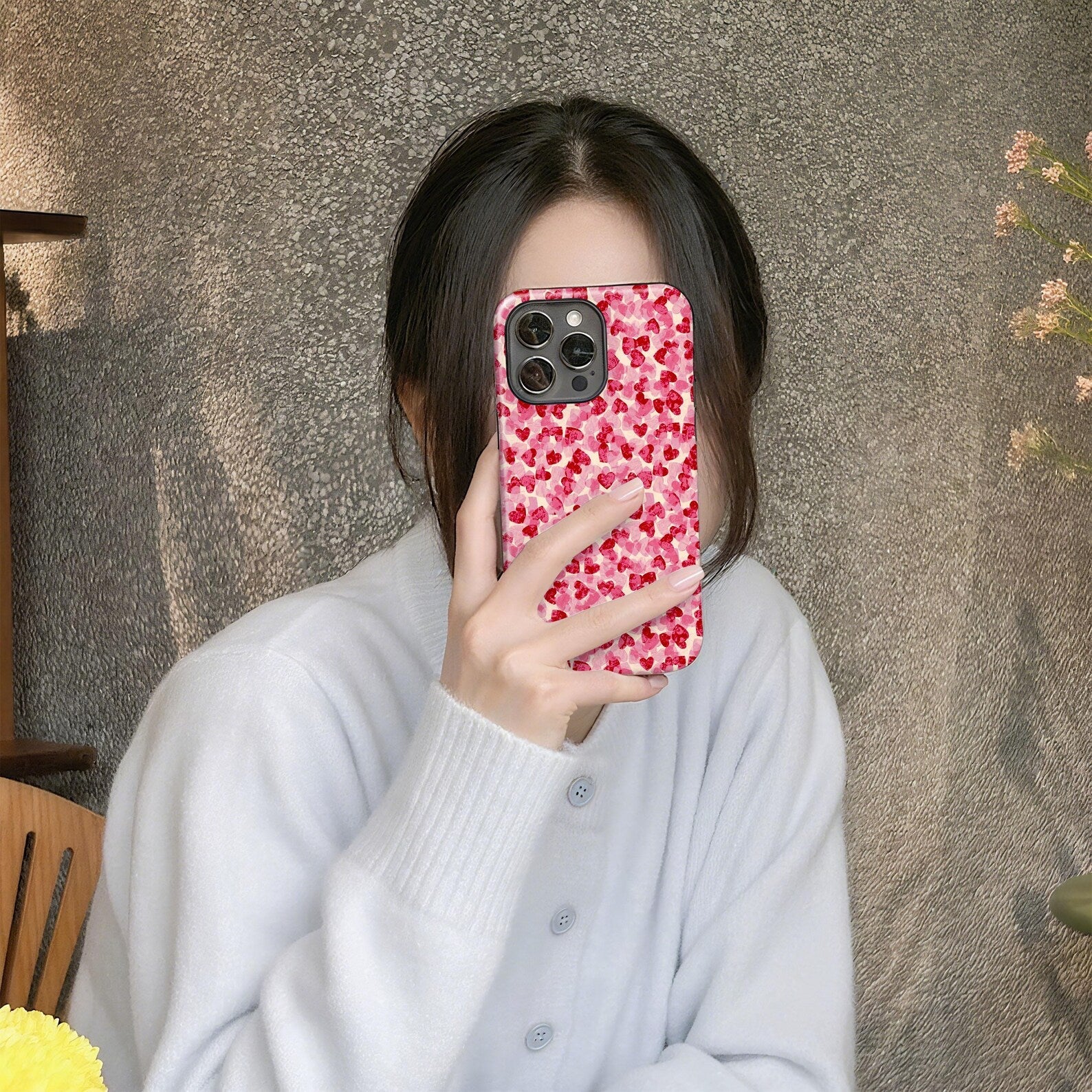 Little Heart Pattern Case