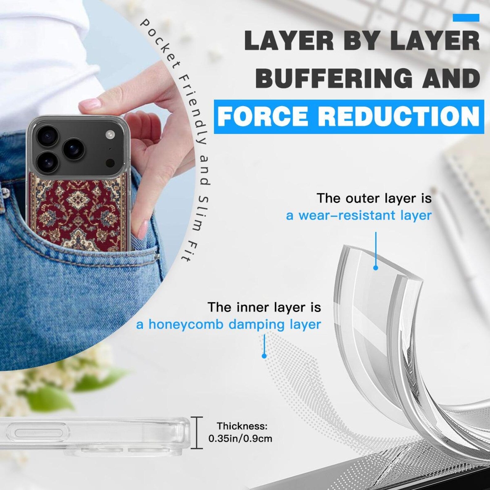 Vintage Persian Rug Case